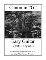 Canon In G - Easy Guitar - 3 Parts
