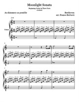 Moonlight Sonata - Easy Guitar - 3 Parts